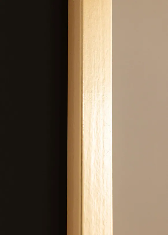 Ram Trendy Guld 50x70 cm - Passepartout Svart 42x59,4 cm (A2)