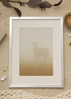Ram Trendy Silver 60x80 cm - Passepartout Vit 50x69 cm