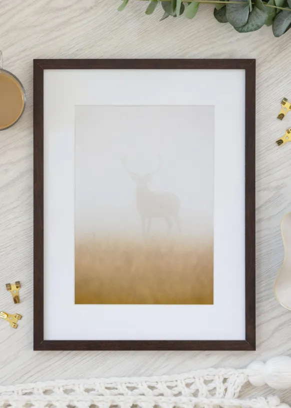 Ram Trendy Valnöt 27x27 cm
