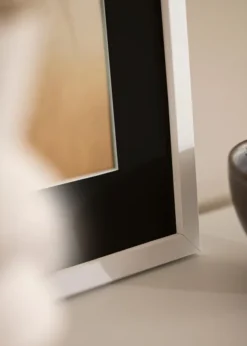 Ram Trendy Vit 45x60 cm - Passepartout Svart 12x18 inches