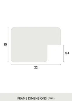 Ram Uppsala Glas Silver 18x24 cm