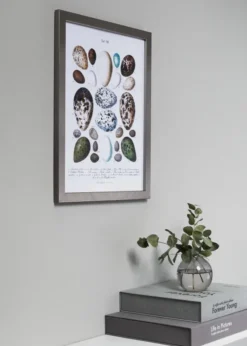 Ram Uppsala Silver 60x80 cm - Passepartout Vit 50x65 cm