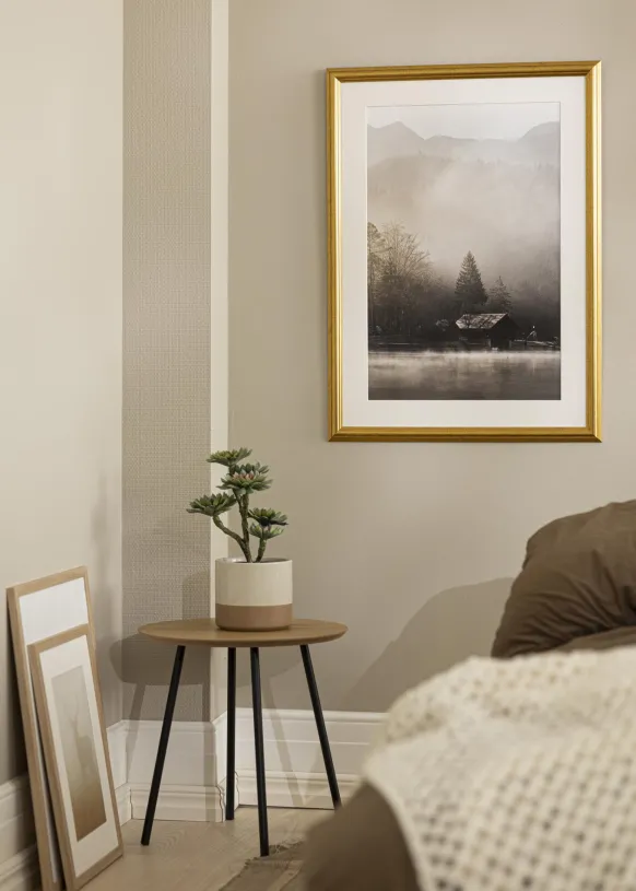 Ram Västkusten Glas Guld 60x60 cm