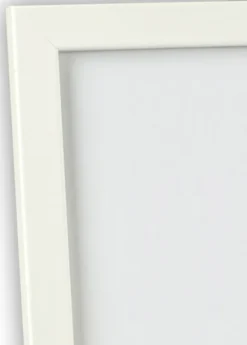 Ram White Wood Glossy 40x40 cm - Passepartout Vit 30x30 cm