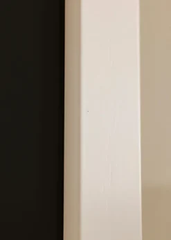 Ram White Wood 40x100 cm - Passepartout Svart 30x91 cm