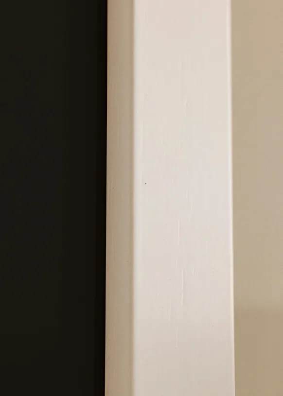 Ram White Wood 40x100 cm - Passepartout Svart 30x91 cm