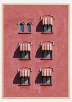 Red wall Poster (21x29.7 cm (A4))