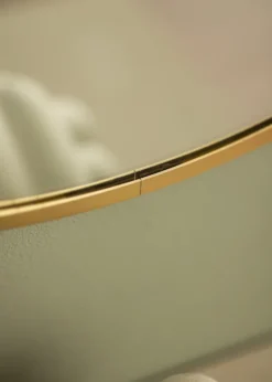 Rund Spegel Modern Guld 50 cm Ø