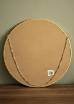 Rund Spegel Modern Guld 50 cm Ø