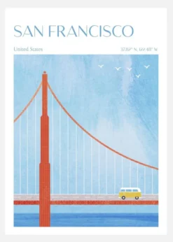 San Francisco Canvastavla (30x40 cm)