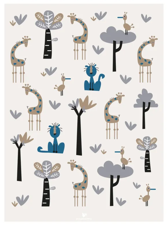 Savannah - Beige Poster (30x40 cm)