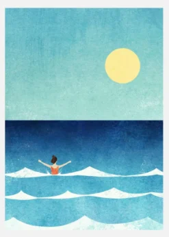 Sea Swim II Canvastavla (30x40 cm)