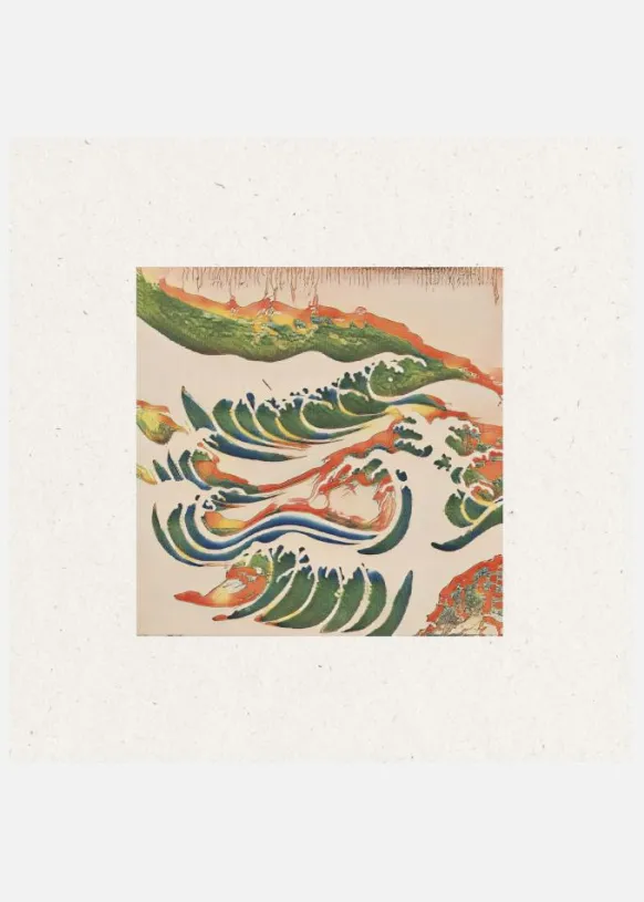 Serpentine Wavescape Canvastavla (30x30 cm)