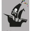 Ship - grey Poster (30x40 cm)