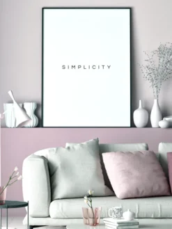 Simplicity Poster (21x29.7 cm (A4))