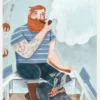 Skipper And Dog Canvastavla (30x40 cm)