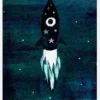 Sky Rocket High Canvastavla (30x40 cm)