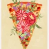 Slice Of Flower Pizza Canvastavla (30x40 cm)