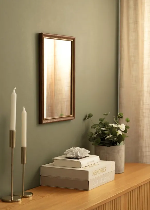 Spegel Canterbury Brun 34x44 cm