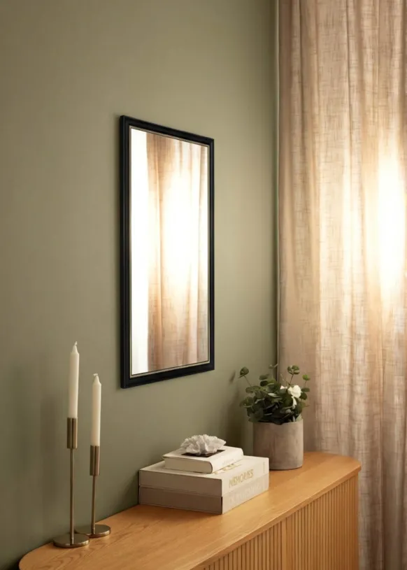 Spegel Canterbury Svart 54x74 cm