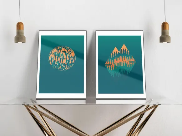 Spherical Poster (21x29.7 cm (A4))