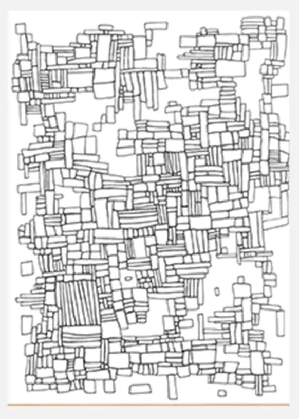 Squares Canvastavla (30x40 cm)