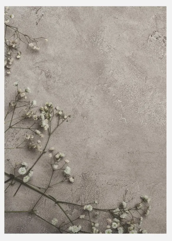 Stone Flowers Canvastavla (30x40 cm)