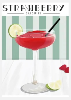 Strawberry Daiquiri Canvastavla (30x40 cm)