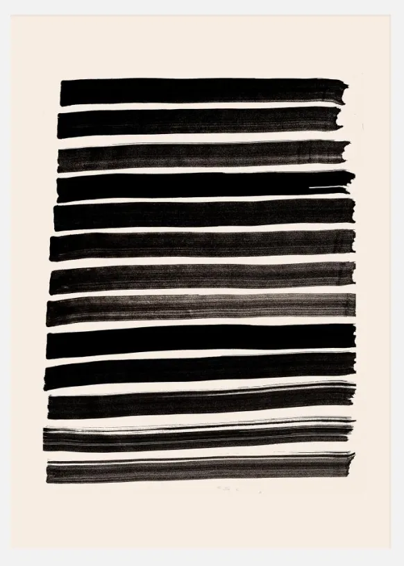 Stripes Beige Canvastavla (30x40 cm)