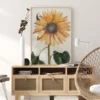 Sunflower Art Poster (21x29.7 cm (A4))