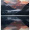 Sun On Mountain Canvastavla (30x40 cm)