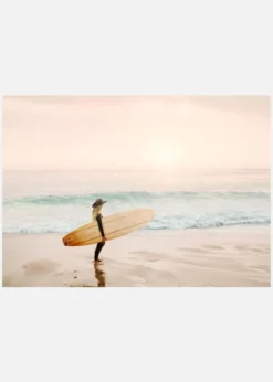 Surfer Cowgirl Canvastavla (30x40 cm)