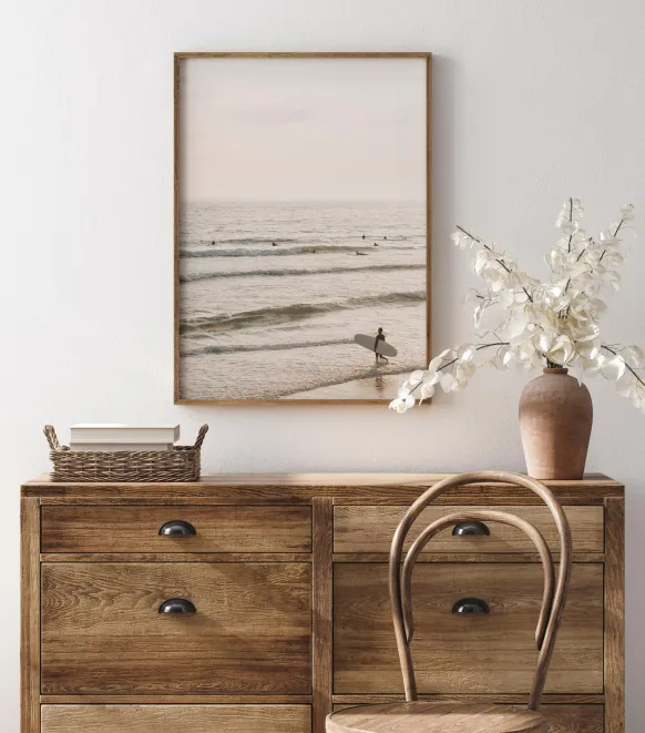 Surfers Beach Poster (21x29.7 cm (A4))
