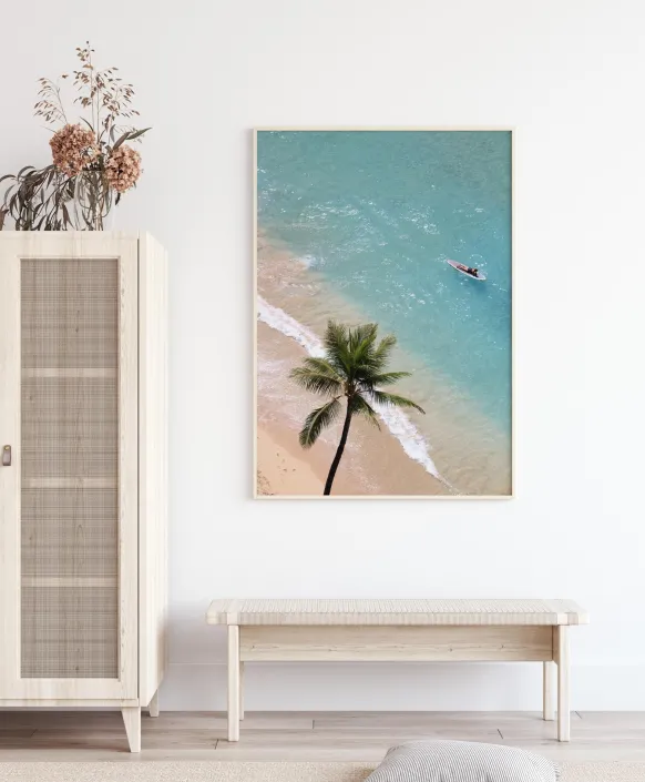 Surfing at the Beach Poster (21x29.7 cm (A4))