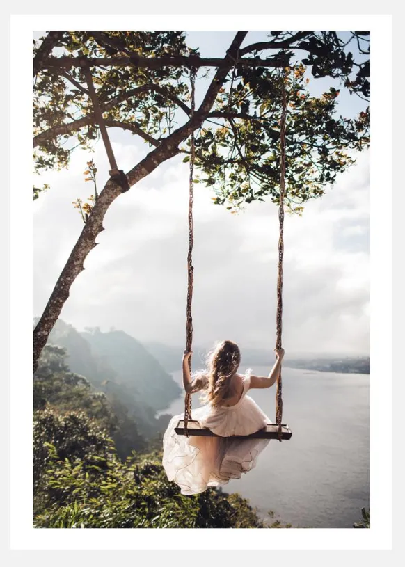 Swing With A View Canvastavla (30x40 cm)
