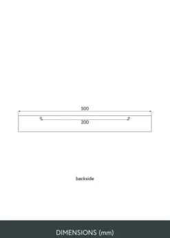 Tavelhylla Valnöt 50 cm