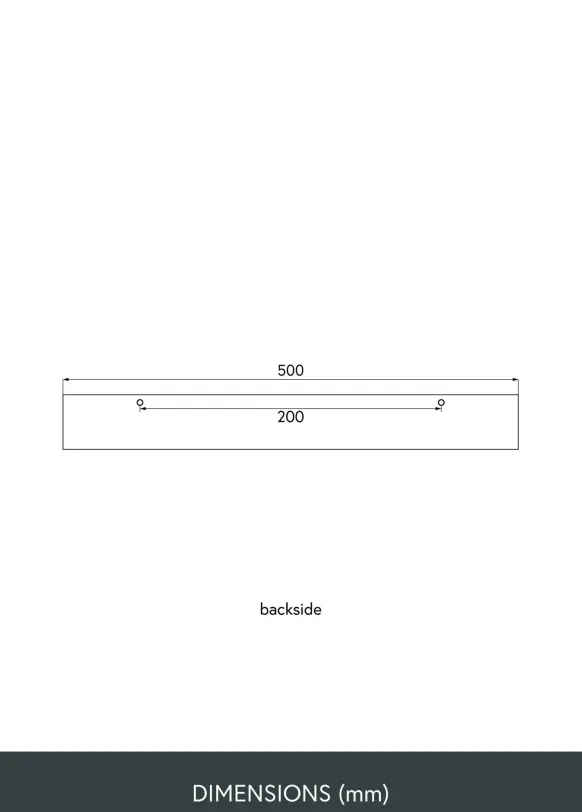Tavelhylla Valnöt 50 cm