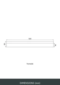 Tavelhylla Valnöt 50 cm