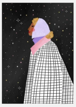 The Lady With The Stars Canvastavla (30x40 cm)
