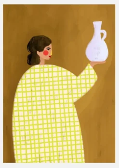 The Woman With Vase Canvastavla (30x40 cm)