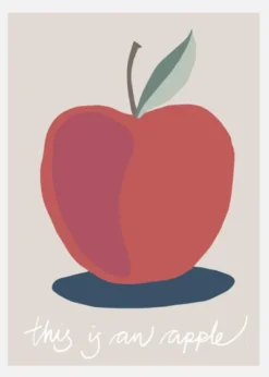 This Is An Apple Canvastavla (30x40 cm)