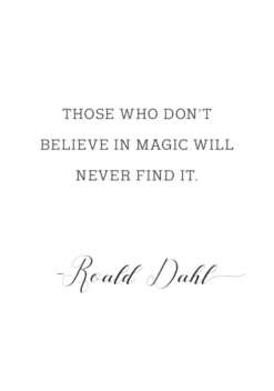 Those who don't believe in magic will never find it Poster (21x29.7 cm (A4))