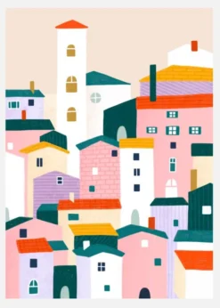 Town Canvastavla (30x40 cm)