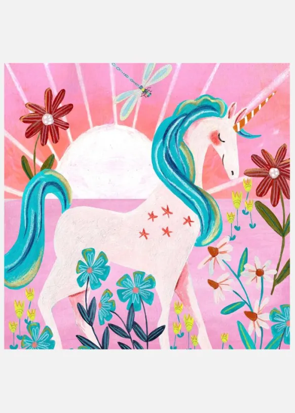 Unicorn III Canvastavla (30x30 cm)