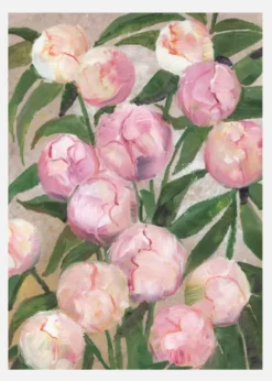 Valenty Painterly Peonies Canvastavla (30x40 cm)