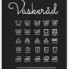 Vaskeråd - Svart Canvastavla (30x40 cm)