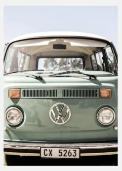Vw Kombi Canvastavla (30x40 cm)