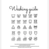 Washing Guide White Canvastavla (30x40 cm)