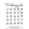 Washing guide white Poster (21x29.7 cm (A4))