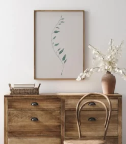 Wavy Branch Green Poster (21x29.7 cm (A4))